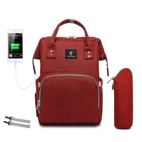 Portable Folding Crib Mummy Bag Portable (Option: Red with hook)