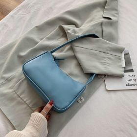 Simple and versatile net red underarm bag (Option: Blue)