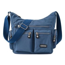 Women Shoulder Bags Multiple Pockets Waterproof Crossbody Bags (Option: Smoke grey)