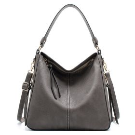 Hobo Bags Women High Capacity Handbags Fahsion Commuting Crossbody Shoulder Bag Shopping Totes (Option: Light grey)