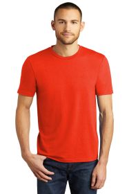 District Perfect Tri Tee DM130 (Color: Deep Orange Heather, size: S)