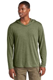 District Perfect Tri Long Sleeve Hoodie DM139 (Color: Military Green Frost, size: 2XL)