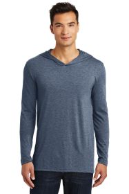 District Perfect Tri Long Sleeve Hoodie DM139 (Color: Navy Frost, size: XL)
