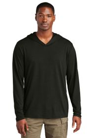 District Perfect Tri Long Sleeve Hoodie DM139 (Color: Black, size: XL)