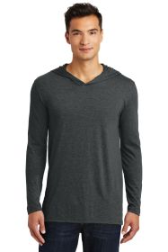 District Perfect Tri Long Sleeve Hoodie DM139 (Color: Black Frost, size: 2XL)