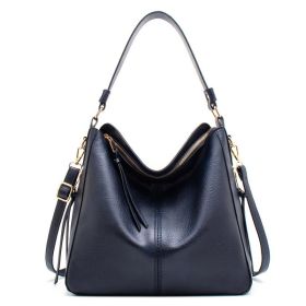 Hobo Bags Women High Capacity Handbags Fahsion Commuting Crossbody Shoulder Bag Shopping Totes (Option: Blue)
